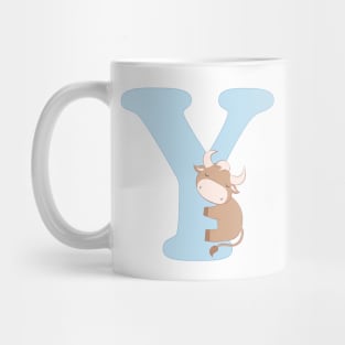 Y - blue - yak ox Mug